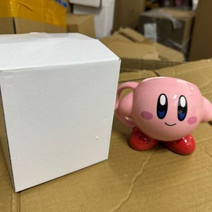 Pink Cartoon Kirby Cantimplora <span class=keywords><strong>Kawaii</strong></span> Hat Taza de cerámica 3D Regalo de vacaciones de Navidad <span class=keywords><strong>Tazas</strong></span> de cerámica - Product Image 6