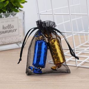 ODM Service Custom Logo Organza Bags Bulk <b>Drawstring</b> Mesh Jewelry <b>Pouches</b> Sheer Gift Bags Wedding Party Branding Factory Price - Product Image 5