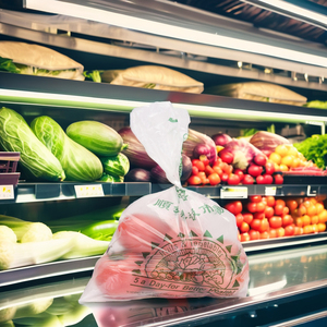 Borsa all'ingrosso per uso domestico materiale per uso alimentare HDPE sigillato <span class=keywords><strong>punto</strong></span> di rottura con rotolo di frutta ispessita da cucina - Product Image 3