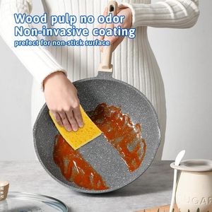 Esponjas de Limpieza Ecológicas de Pulpa de Madera Comprimida, Rectangulares, Naturales, Hechas a Medida, en Oferta - Product Image 2