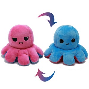 Peluche de Pulpo Reversible de 8 Pulgadas, Muñeco de Peluche de Doble Cara con Detalles Bordados, Peluche Coleccionable para Niños - Product Image 5