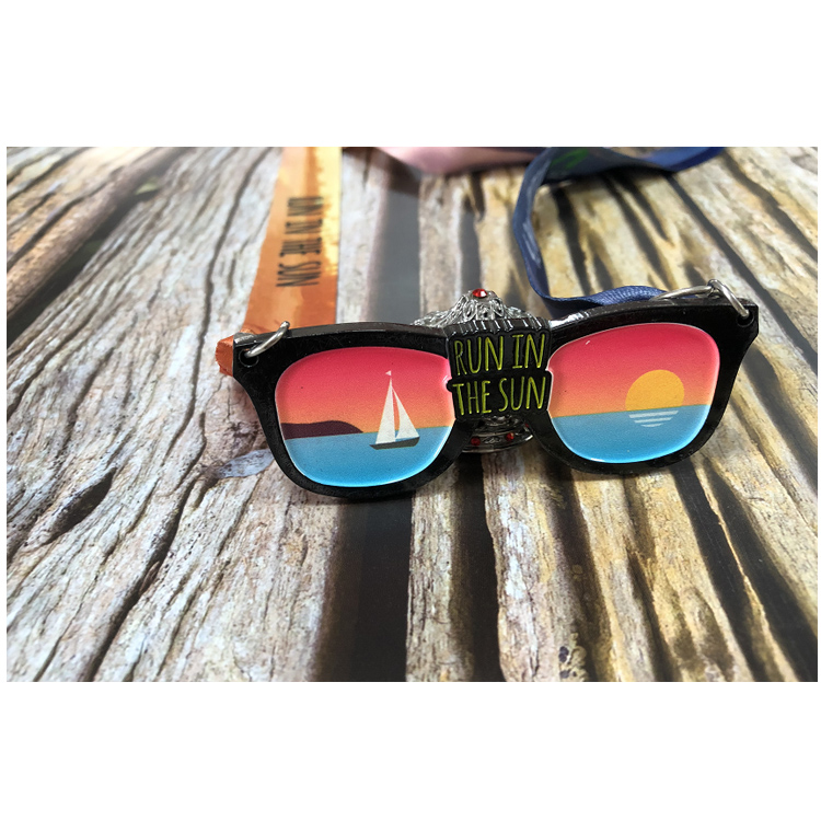 Высокое качество, низкая цена, металлическая награда, спортивная медаль с лентой ganger