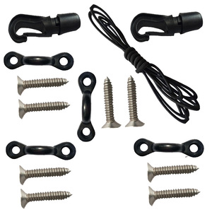 Outdoor Storage Hook <b>Set</b> With 7Mm Elastic Rope And Stainless Steel <b>Screws</b> For Garage Organization Heavy Duty Use - Product Image 5