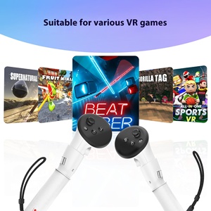 2แพ็คเข้ากันได้ Meta สำหรับเควส3S /quest 3กอล์ฟ VR คอนโทรลเลอร์พร้อมด้ามจับขยาย lightsaber สำหรับการฝึก VR - Product Image 4