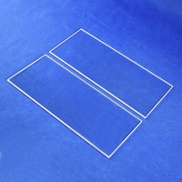 Plaque carrée en quartz fondu naturel pur à 99,99 %, haute température, sur mesure |   Surface polie givrée, 92% de transmission de la lumière