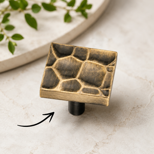 HAMMER Premium Solid Brass Cabinet Knob Elegant Furniture <b>Hardware</b> for Drawer <b>Wardrobe</b> Cupboard Kitchen Cabinet Doors - Product Image 3
