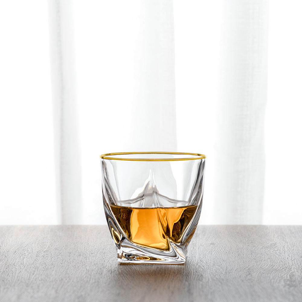 Wholesale 300ml Lead-free old fashioned Glass for whiskey wine juice water drinking glass