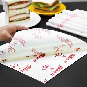 Empaquetado de Papel a Prueba de Grasa e Impermeable de Grado Alimenticio con Logotipo Impreso Personalizado de Fábrica para Envolver Hamburguesas, Sándwiches, Pizza y Pan - Product Image 6
