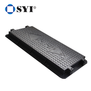 Couvercle de manhole télécom en <span class=keywords><strong>fonte</strong></span> ductile EN124, moulé au sable, noir, en bitume, classes A15, B125, C250, D400, E600, F900, certifié ISO 9001 - Product Image 2