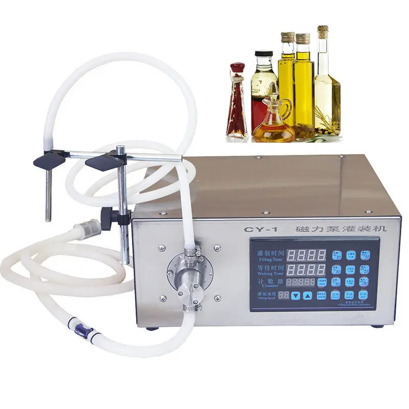 Desktop micro-computer filling machine for liquid material of oil/juice/water/eye drop 5000ml