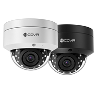 Caméra IP dôme PoE 4COVR 6Mp avec capteur Sony, compatible Hik, conforme NDAA, détection de visage VCA AI, IP67, micro intégré, visualisation via application