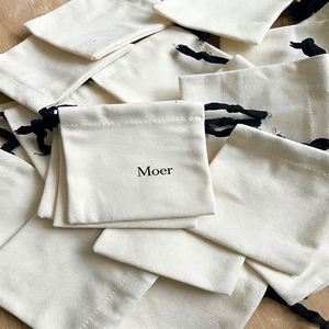 Bolsa con Cordón Ecológica OEM ODM, Bolsa Protectora de Lona de Algodón Reciclado a Prueba de Polvo con Impresión de Logotipo Personalizado - Product Image 5