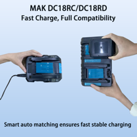 Cargador de Alta Velocidad para Baterías de Herramientas Inalámbricas, Compatible con Tijeras de Podar, Cortadoras de Ramas y Herramientas de Corte
