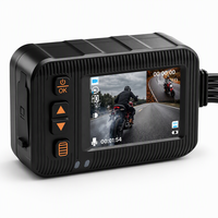Caméra de tableau de bord pour moto, étanche, HD, double objectif, 2,0 pouces, contrôle par câble, enregistreur vidéo avant et arrière 1080P