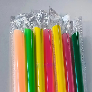 Venta al por Mayor <span class=keywords><strong>de</strong></span> <span class=keywords><strong>Pajitas</strong></span> Desechables <span class=keywords><strong>de</strong></span> Plástico <span class=keywords><strong>PLA</strong></span> Reforzadas, Transparentes, <span class=keywords><strong>de</strong></span> Colores y Negras, <span class=keywords><strong>Pajitas</strong></span> Extendidas para Té con Leche y Burbujas - Product Image 2