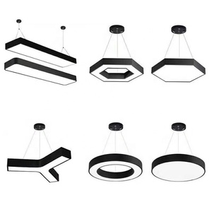 Lampada <span class=keywords><strong>a</strong></span> <span class=keywords><strong>Sospensione</strong></span> Moderna e Semplice Fai-da-Te per Ufficio, Luce <span class=keywords><strong>LED</strong></span> Esagonale in Alluminio, Illuminazione Lineare per Ufficio, <span class=keywords><strong>Lampadario</strong></span> dalla Forma Irregolare - Product Image 6