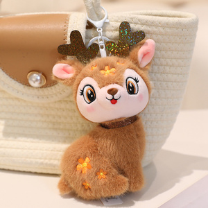 Peluche personnalisée de 20 cm, cerf en peluche, poupée en peluche, pendentif cerf, porte-clés en peluche - Product Image 2