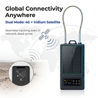 Système de verrouillage GPS solaire avec clavier et écran pour le suivi des actifs de flotte logistique multi-scénarios