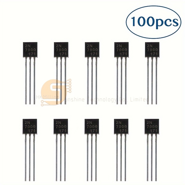 100PCS 2N7000 MOSFET Transistor TO-92 N-Channel