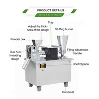 Machine automatique à raviolis, samosas, wontons et empanadas, en acier inoxydable de qualité alimentaire, haute capacité