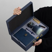 Coffret Cadeau de Papeterie de Bureau de Marque de Luxe avec Impression Sérigraphique, Designs Variés, Logo Personnalisé, Cadeau de Nouvel An/Entreprise/Noël