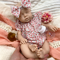 Poupée Reborn Bébé Nouveau-né Non Peinte 18'' en Silicone Souple Réaliste, Corps Flexible à Peindre Soi-même pour Artistes Photo