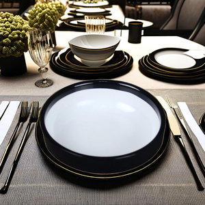 Platos de servicio de <span class=keywords><strong>tapas</strong></span> pequeñas de estilo japonés de alta calidad, platos de restaurante de dos tonos para el hogar, Camping, calidad de plástico de melamina - Product Image 5