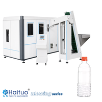 Machine de soufflage de bouteilles PET automatique Mitsubishi PLC avec moteur et pompe pour les petites et moyennes usines d'emballage