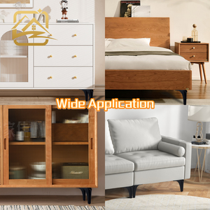 13cm/15cm/18cm golden and Gun Black t leg metal <b>sofa</b> legs iron furniture legs durable for <b>sofa</b> <b>bed</b> and cabinet - Product Image 4