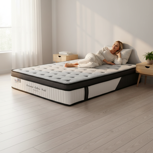 Colchón Firme Híbrido de Espuma Viscoelástica con Memoria, Colchón de Resortes, Comprimido al Vacío, Tamaños Queen y <span class=keywords><strong>King</strong></span>, <span class=keywords><strong>Precio</strong></span> Económico al por Mayor - Product Image 1