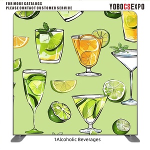 Backdrop foto booth 8*8FT dengan rangka aluminium, Peralatan Pameran Dagang - Product Image 4