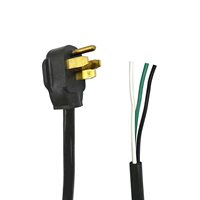 Fiche NEMA 14-50P mâle à 4 broches 125V/250V avec SRDT 8AWG/2C + 10AWG/2C 1.2FT Support 40A Overload, UL Listed