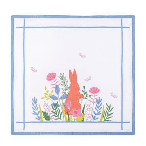 Nappes en lin faites à la main de haute qualité serviettes brodées jetables pour mariage salle à manger de noël-amélioration des paramètres de table - Product Image 2