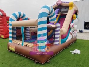 Château gonflable combiné toboggan et aire de jeux sur le thème du monde des bonbons, idéal <span class=keywords><strong>pour</strong></span> les fêtes d'enfants et la <span class=keywords><strong>location</strong></span> commerciale - Product Image 5