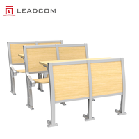 Ensemble chaise et pupitre scolaire Leadcom LS-435 en alliage d'aluminium, mobilier de salle de classe, chaise d'auditorium, siège de salle de conférence