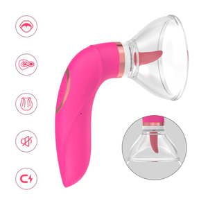 Giocattolo per <span class=keywords><strong>Masturbazione</strong></span> Femminile 2 in 1 Vibratore per Adulti con Stimolatore Linguale per Capezzoli e Clitoride Vibratore Succhiante Giocattolo Sessuale - Product Image 4