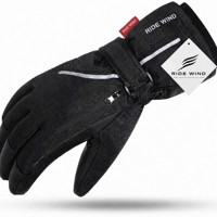 Gants de ski imperméables pour l'hiver, hommes et femmes |   Doublure en polaire épaisse, fermeture à boucle, polyester, portable, lavage à la main uniquement