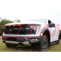 GZZIM NUEVO JUEGO COMPLETO DE PARAGOLPES DELANTERO Y TRASERO, METAL/PLÁSTICO/PC, CALIDAD GARANTIZADA, 2015-2021 F-150, ACTUALIZACIÓN 2021, SIN PINTAR