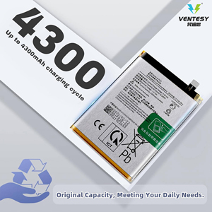 แบตเตอรี่ลิเธียมแบบชาร์จได้ Ventesy OEM รุ่น BLP815 สำหรับสมาร์ทโฟน OPPO <span class=keywords><strong>OnePlus</strong></span> <span class=keywords><strong>Nord</strong></span> <span class=keywords><strong>N10</strong></span> 5G ความจุ 4300mAh ได้รับการรับรองมาตรฐาน ROHS - Product Image 4