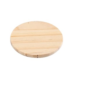 Posavasos de madera maciza, redondos, cuadrados, hexagonales, aislantes del calor, para tazas de café y té, para uso en escritorio. - Product Image 2