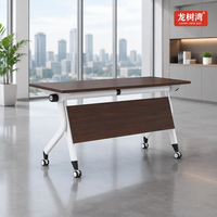 Table de conférence modulaire moderne en mélamine, pliable, pour la formation en bureau, 120 cm, pour immeuble de bureaux