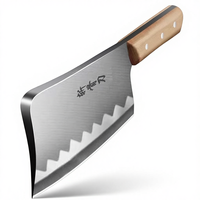 Couteau à découper les os épais de qualité commerciale robuste, acier de la série 3Cr, lame de 17 cm, couteau de boucher de cuisine, couteau de chef