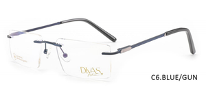Monture <span class=keywords><strong>de</strong></span> lunettes carrée sans monture <span class=keywords><strong>de</strong></span> haute qualité, ultra-légère, <span class=keywords><strong>grande</strong></span> monture, lunettes métalliques pour hommes d'affaires, adaptées au travail - Product Image 6