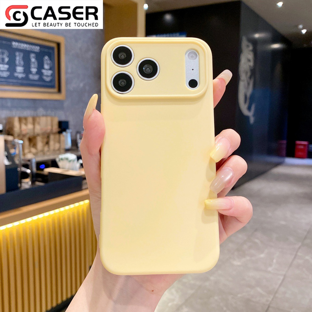 New Arrival Pure Color Fashion Style Skin Feeling Soft Anti-drop Shockproof Mobile Phonecase for IPhone17/16/15