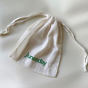 Low Price Wholesale 100% Pure Cotton <b>Drawstring</b> Bag Cotton Canvas Jewelry <b>Pouch</b> - Product Image 2