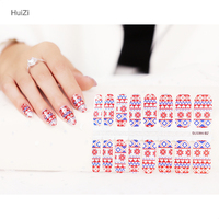 Huizi Wholesale Nouveaux Autocollants pour Ongles de Noël, Stickers d'Art Ongulaire en Gel