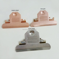 Populaire classique ancienne mode 85mm laiton Antique Bronze A4 B5 dossier pince reliure printemps papier métal presse-papiers Clip pour Menus
