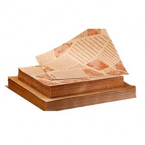 Sacs en papier kraft blanc enduits 100% anti-graisse pour hamburgers, sandwichs, poulet, pain, emballage haut de gamme - Product Image 1