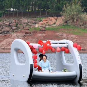 8 אדם חשמלי סולארית מופעל מתנפחים קטמרן סירות עם מנוע חשמלי בית מתנפחים סירה - Product Image 4