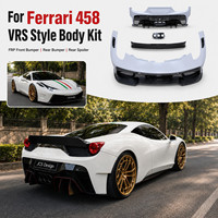 Kit de carrosserie de conversion V Style FRP pour Ferrari 458 2009-2015, pare-chocs avant, pare-chocs arrière, aileron arrière